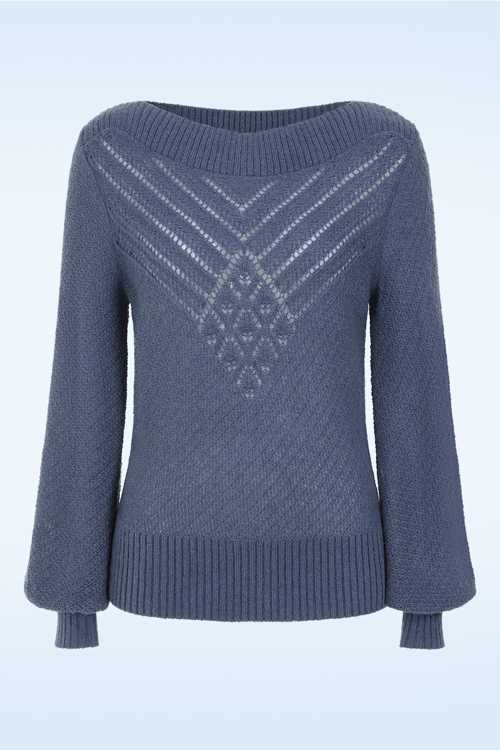 King Louie - Erin Farfalle top in schaduw blauw 2