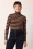 King Louie - Rollneck Frostine Streifen Top in Spicy Orange 2
