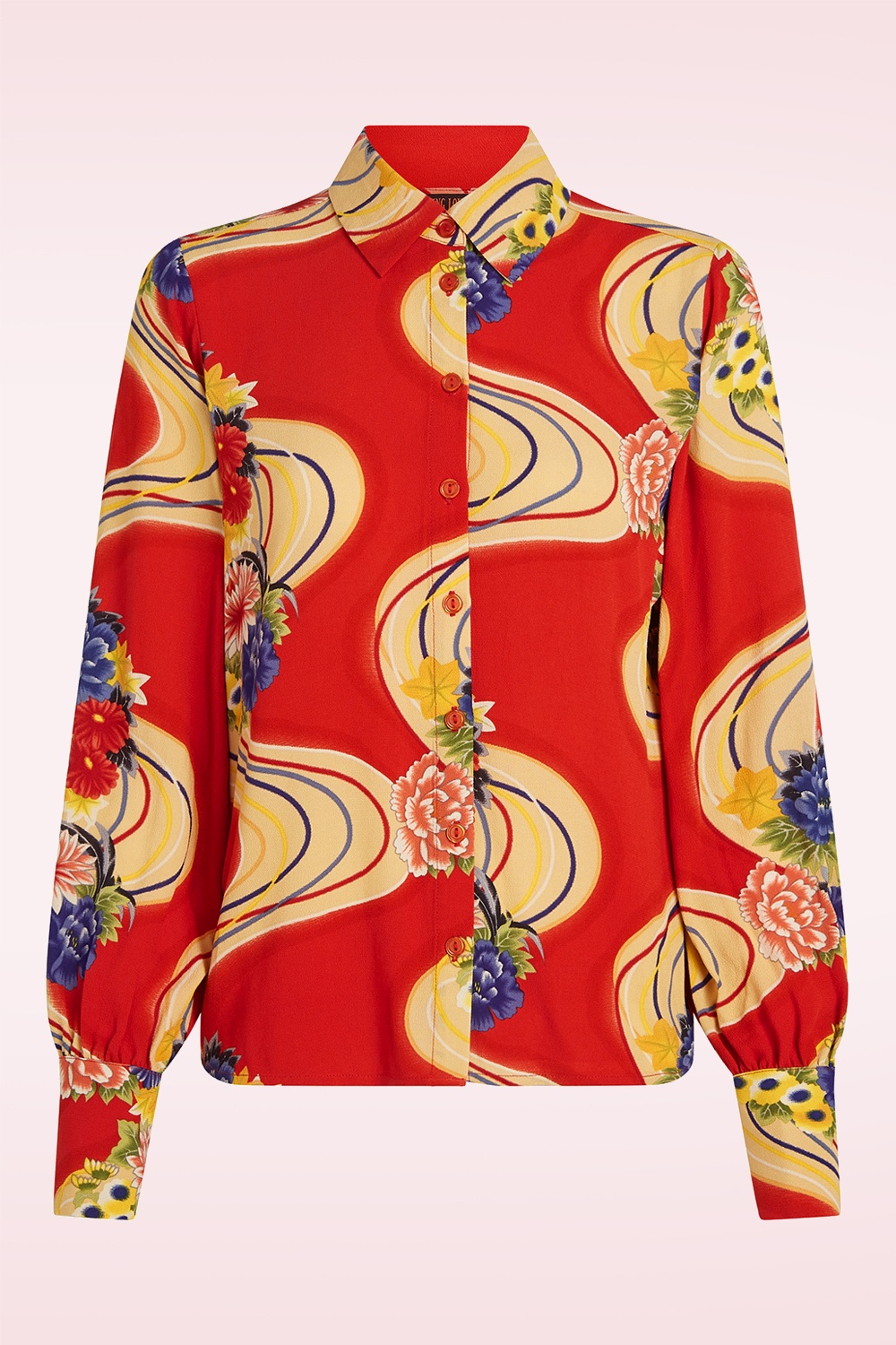 King Louie - Winona Ember blouse in Spicy oranje 2