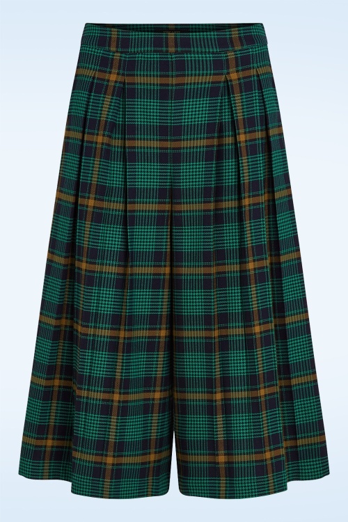 King Louie - Frances Leeds Check Culotte in Abendblau 2