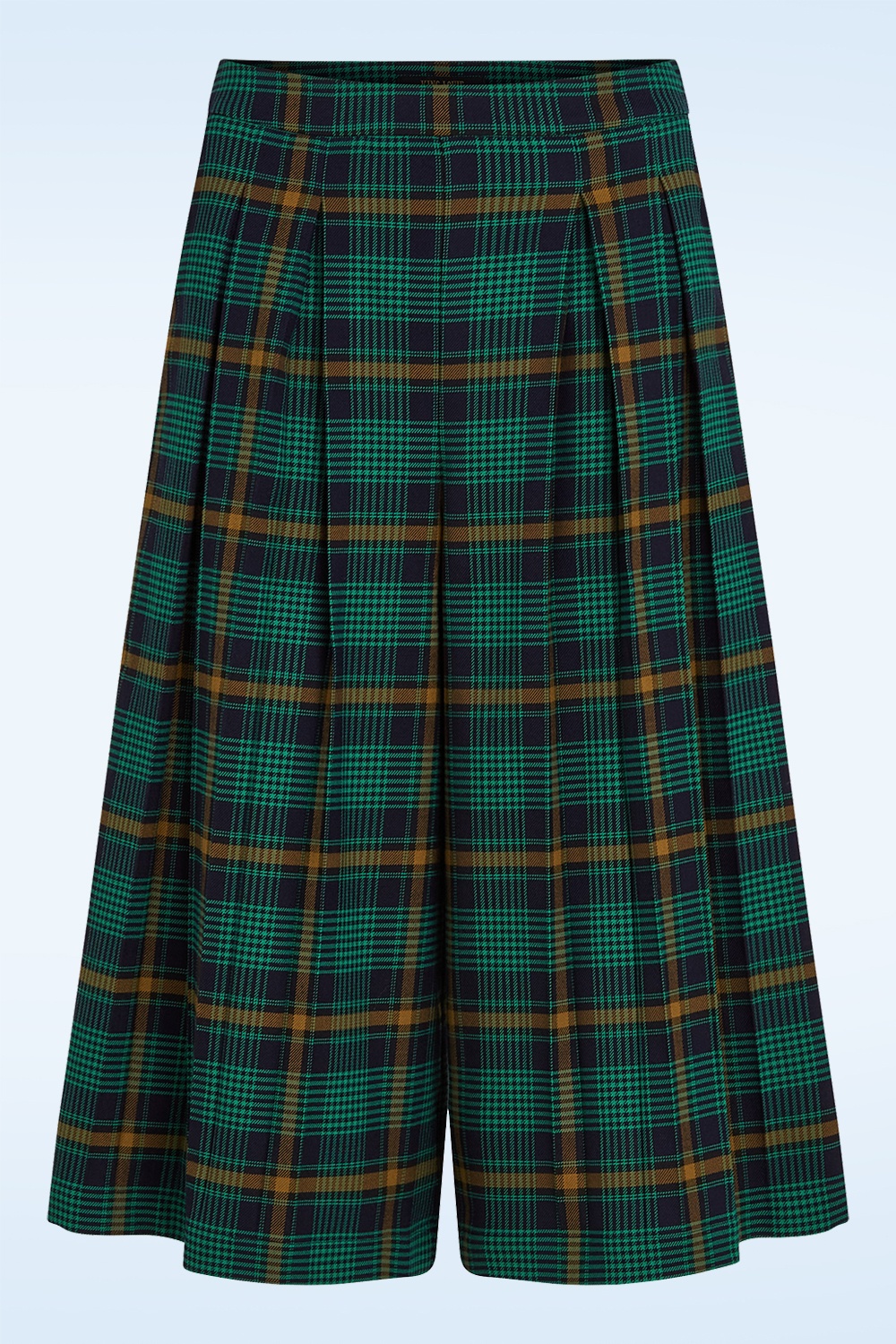 King Louie - Frances Leeds Check culotte in avondblauw 2