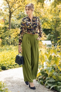 King Louie - Irma Fanna pantalon in woodbine groen