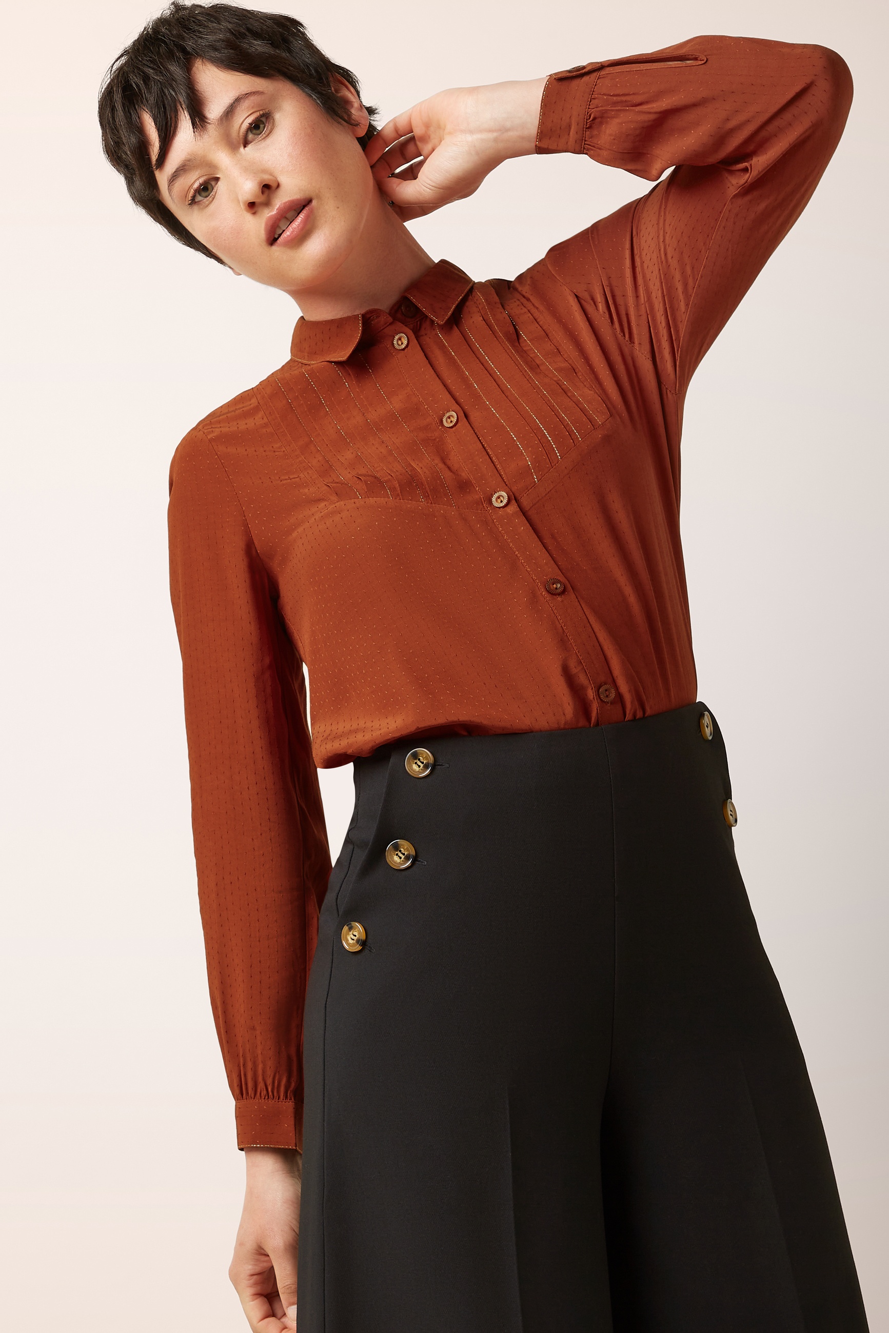 King Louie - Pia Marple pantalon in zwart 2