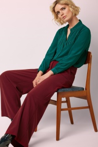 King Louie - Peppa pantalon in cabernet rood 2