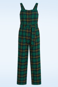 King Louie - Ines Leeds Check jumpsuit in avondblauw