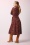 King Louie - Rollkragen Boogie Kleid in Cabernetrot. 2