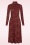 King Louie - Rollkragen Boogie Kleid in Cabernetrot.