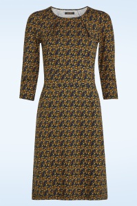 King Louie - Mona Mirth jurk in rhodoniet blauw 