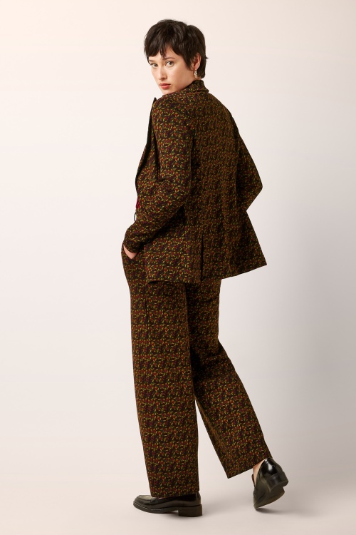 King Louie - Bianca Mirth blazer in cabernet rood 4