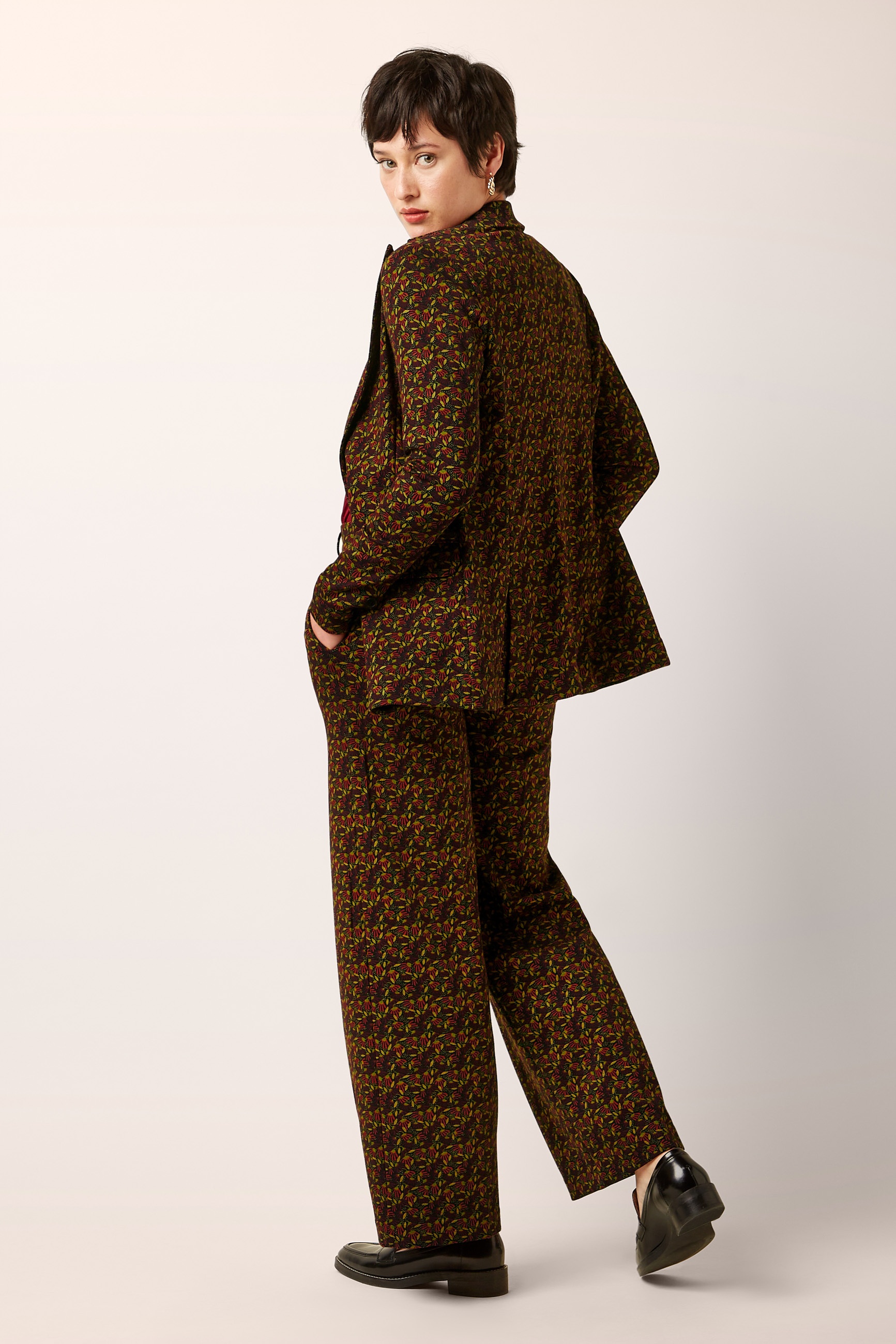 King Louie - Bianca Mirth blazer in cabernet rood 4