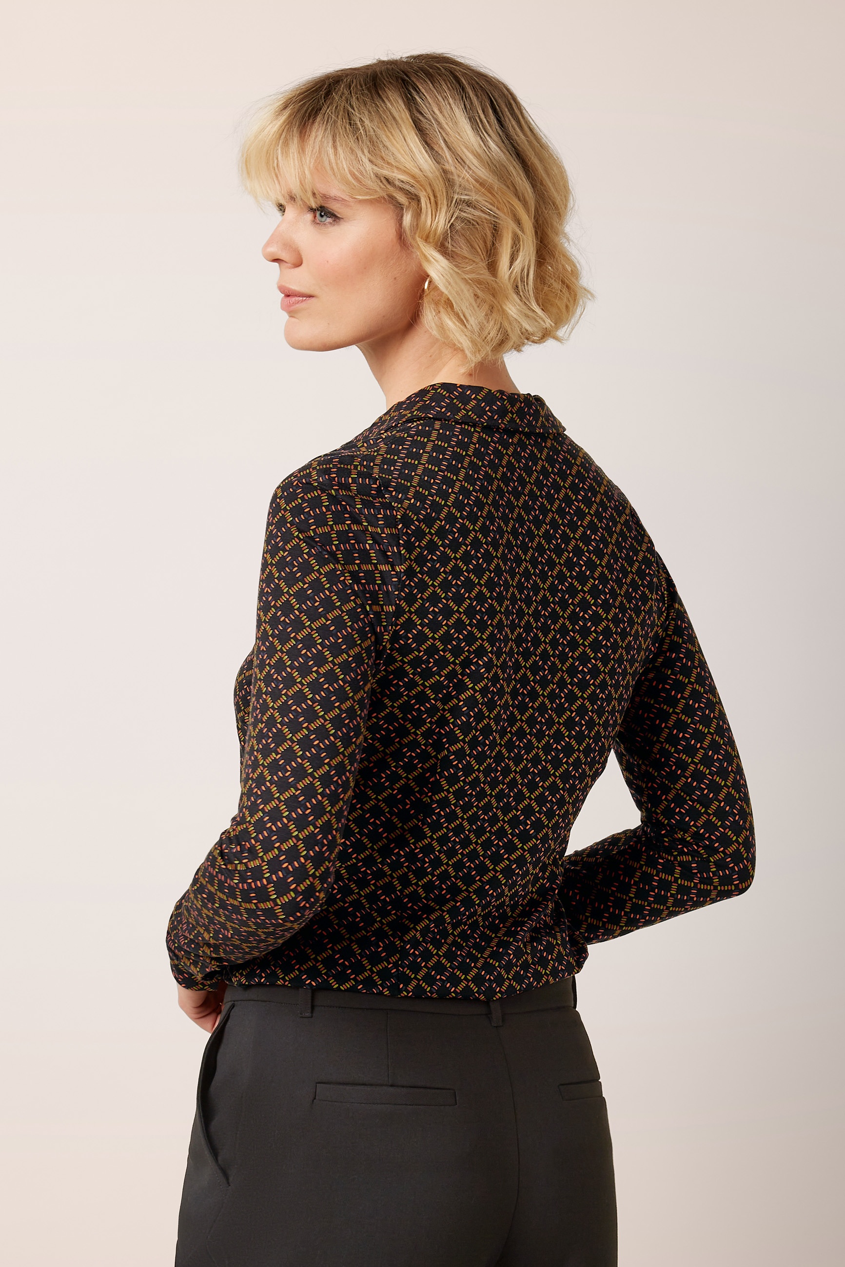 King Louie - Blouse Dynamo in zwart 4