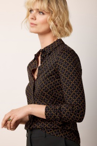 King Louie - Blouse Dynamo in zwart 2
