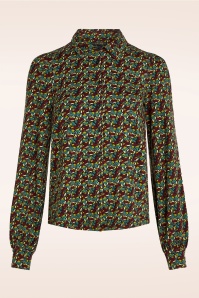 King Louie - Maisie Mirth jersey blouse in rabarber rood