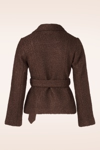 Topvintage Boutique Collection - Topvintage exclusive ~ Taylor Cropped jas in chocoladebruin 4