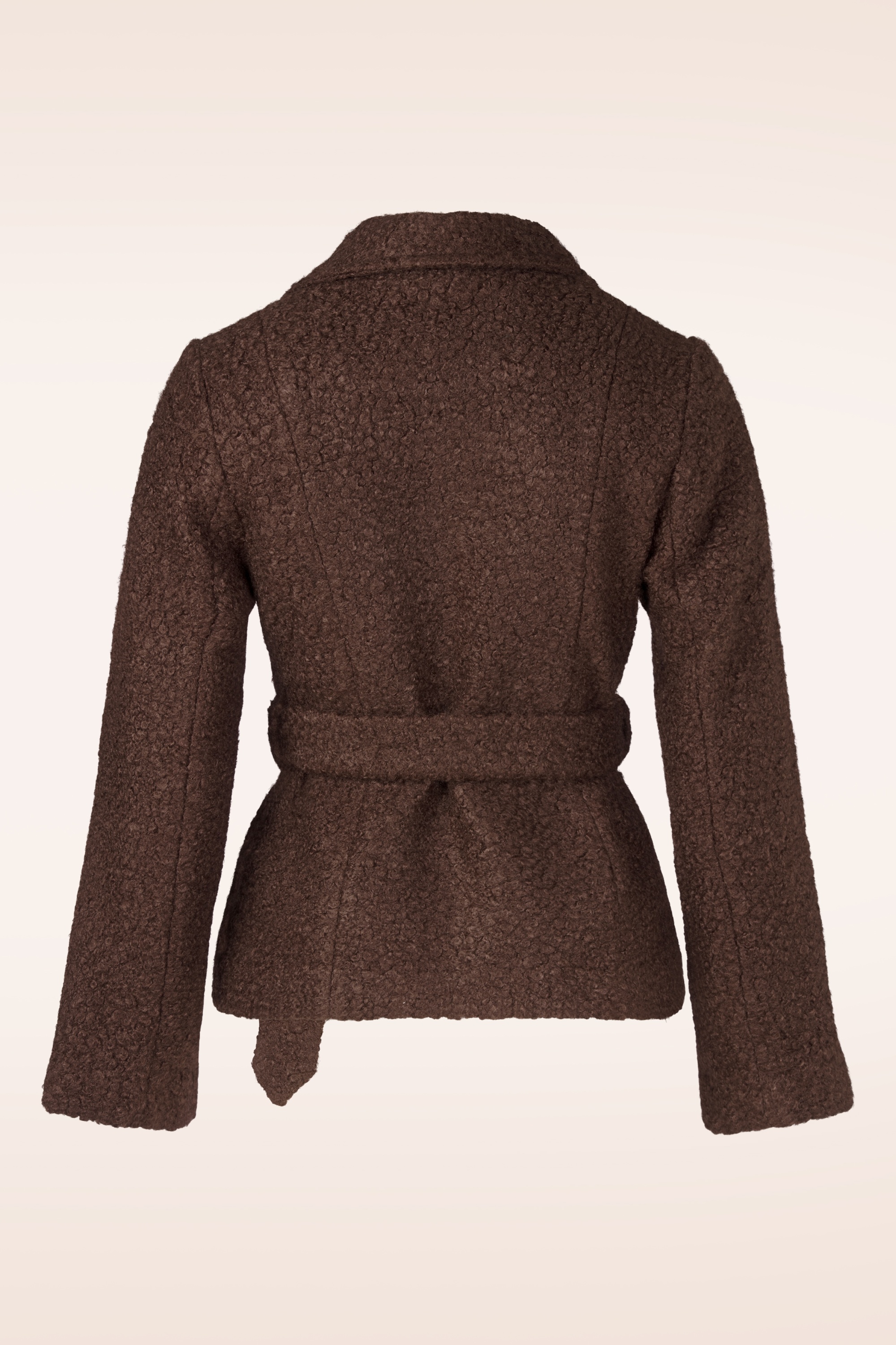 Topvintage Boutique Collection - Topvintage exclusive ~ Taylor Cropped jas in chocoladebruin 4