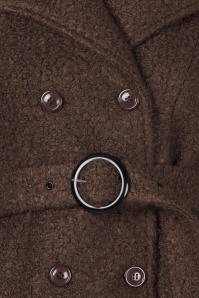 Topvintage Boutique Collection - Topvintage exclusive ~ Taylor Cropped jas in chocoladebruin 3