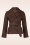 Topvintage Boutique Collection - Taylor Cropped jas in chocoladebruin 2