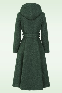 Topvintage Boutique Collection - Topvintage exclusive ~ Anna Hooded swing jas in groen 4