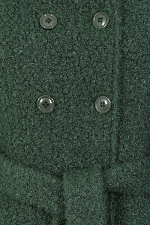 Topvintage Boutique Collection - Topvintage exclusive ~ Anna Hooded swing jas in groen 3