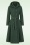 Topvintage Boutique Collection - Anna Hooded swing jas in groen 2