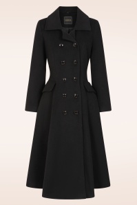 Topvintage Boutique Collection - Topvintage exclusive ~ Mae swing jas in zwart 4