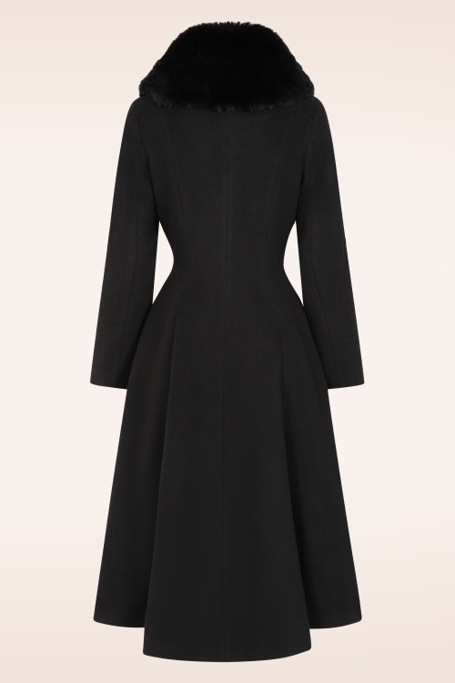 Topvintage Boutique Collection - Topvintage exclusive ~ Mae swing jas in zwart 5