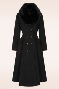 Topvintage Boutique Collection - Topvintage exclusive ~ Mae swing jas in zwart 2