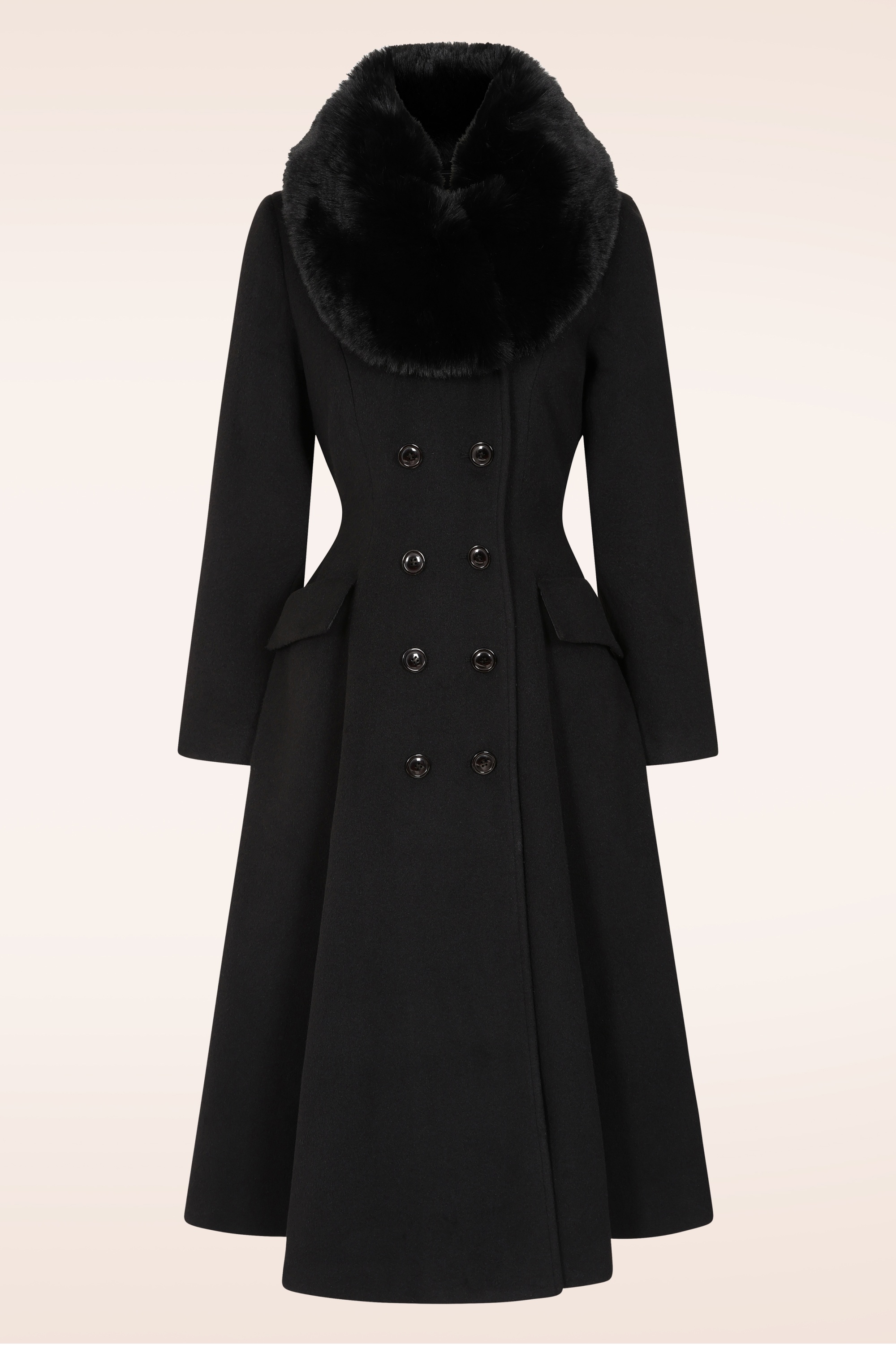 Topvintage Boutique Collection - Topvintage exclusive ~ Mae swing jas in zwart 2