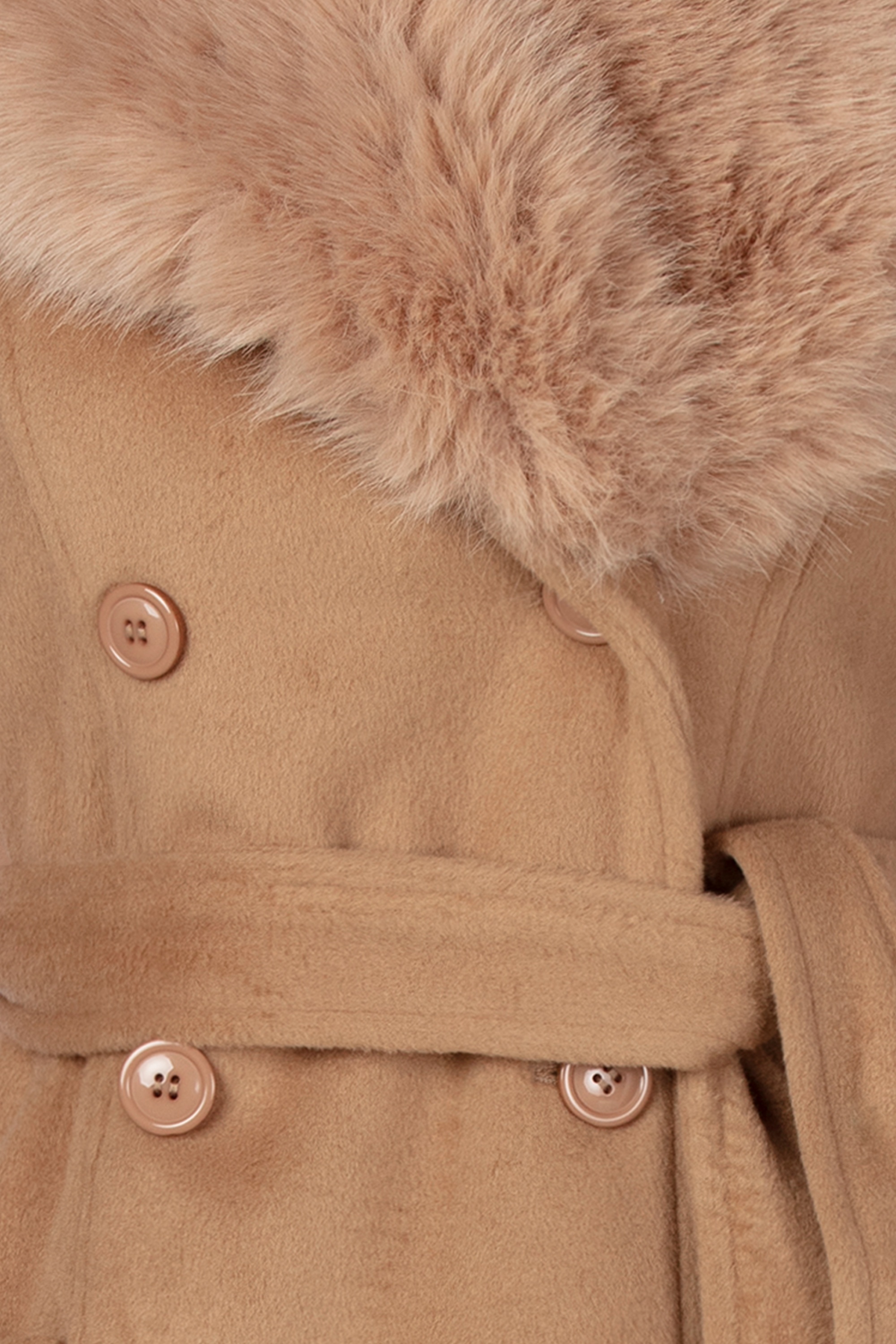 Topvintage Boutique Collection - Topvintage exclusive ~ Grace A-lijn jas in camelbruin 4