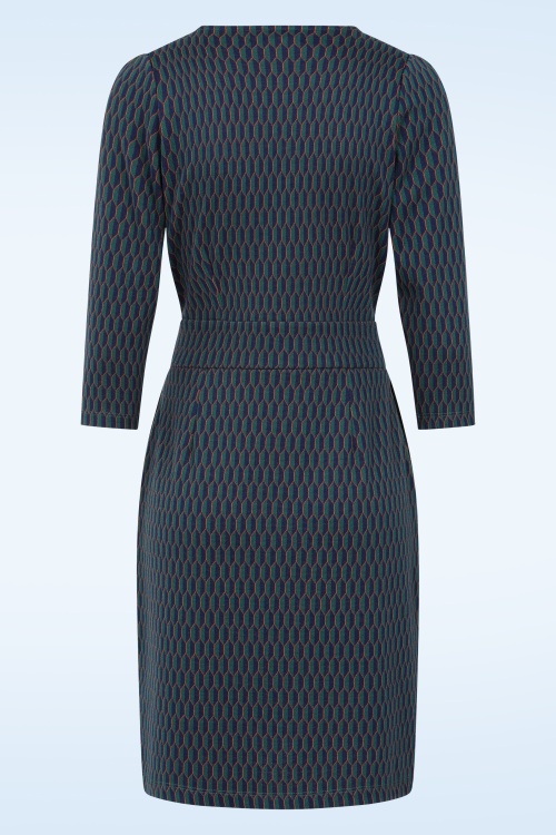 King Louie - Mona Spring jurk in avondblauw  4