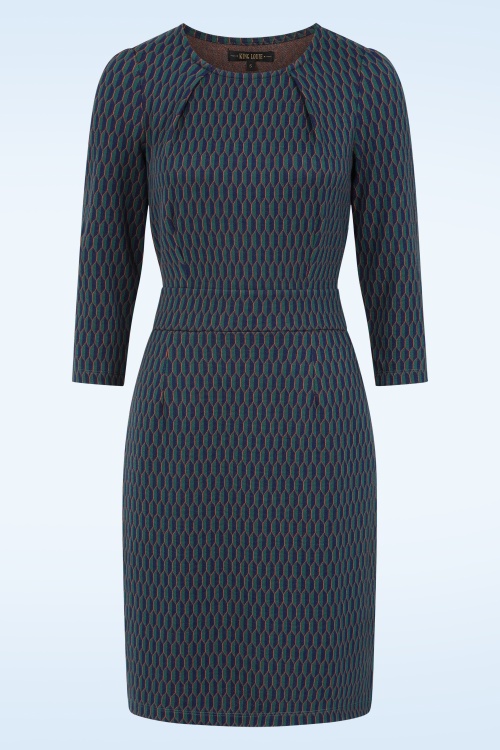 King Louie - Mona Spring Kleid in Abendblau