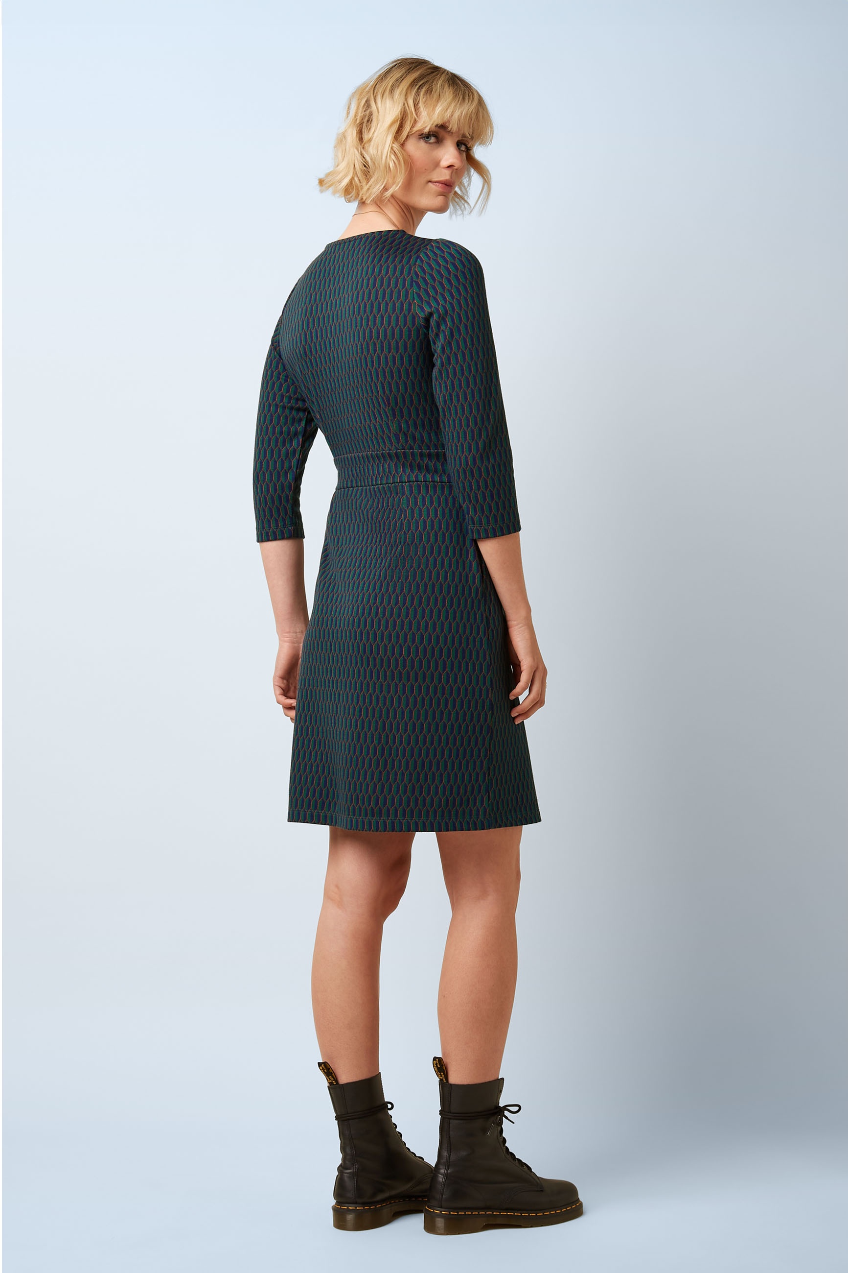 King Louie - Mona Spring jurk in avondblauw  2