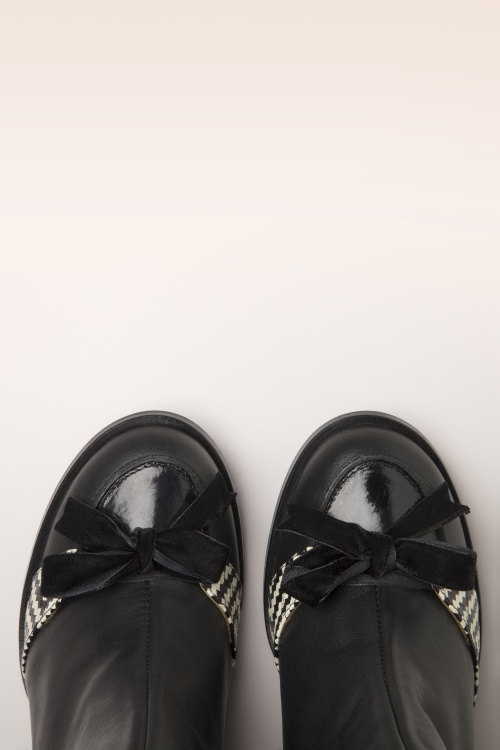 Nemonic - Nantes Bora laarsjes in zwart 3