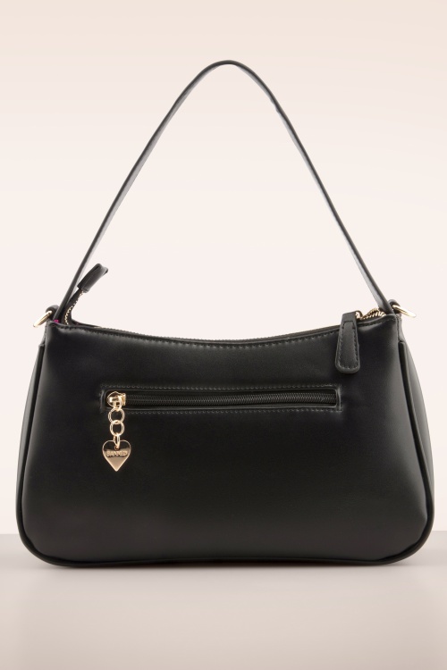 Banned Retro - Rosen Garten Handtasche in Schwarz 2
