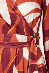 K-Design - Stella Crossover maxi jurk in donker oranje 4