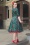 Topvintage Boutique Collection - Adriana Floral Swing Kleid in Dunkelgrün. 2