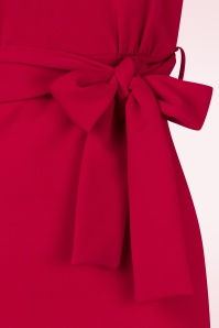 Vintage Chic for Topvintage - Topvintage exclusive ~ Daphne Pencil jurk in rood 2