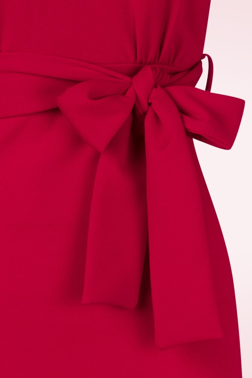 Vintage Chic for Topvintage - Daphne Pencil jurk in rood 2