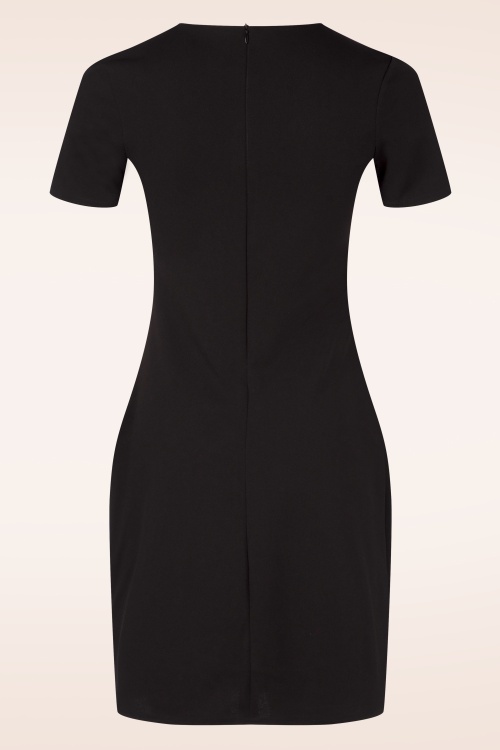 Vintage Chic for Topvintage - Topvintage exclusive ~ Sasha A-lijn jurk in zwart en wit 3