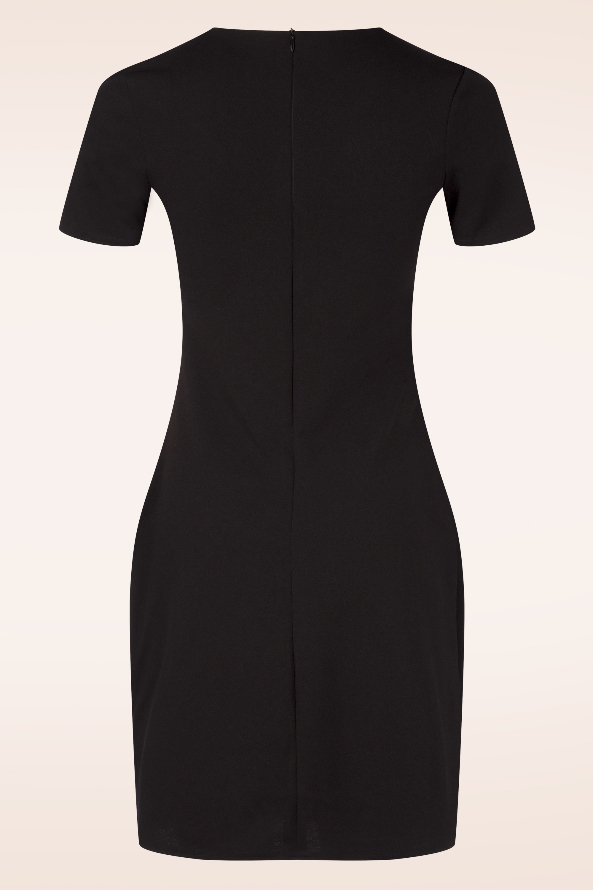 Vintage Chic for Topvintage - Topvintage exclusive ~ Sasha A-lijn jurk in zwart en wit 3