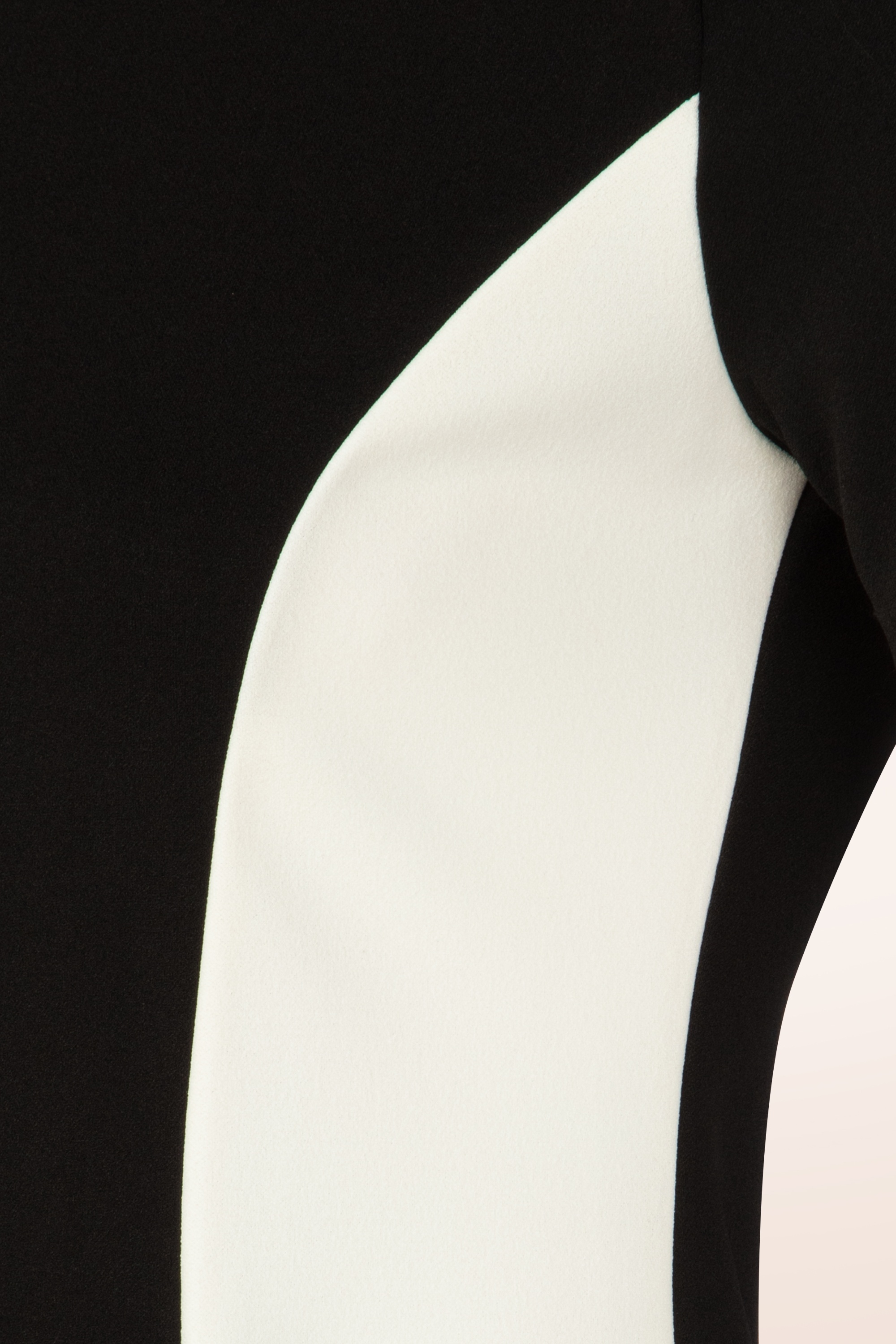 Vintage Chic for Topvintage - Topvintage exclusive ~ Sasha A-lijn jurk in zwart en wit 2