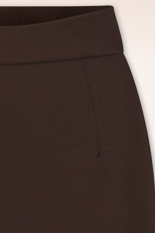Vintage Chic for Topvintage - Loreen Bengaline Pencil-Rock in Schokoladenbraun 2