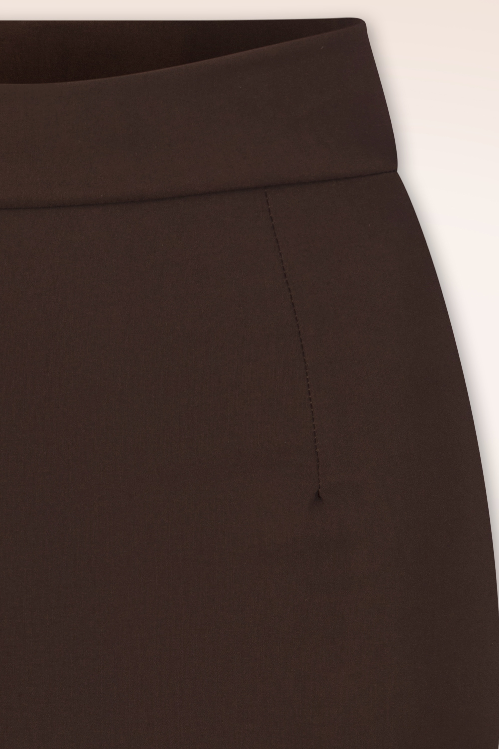Vintage Chic for Topvintage - Topvintage exclusive ~ Loreen Bengaline Pencil rok in chocoladebruin 2