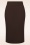 Vintage Chic for Topvintage - Loreen Bengaline Pencil-Rock in Schokoladenbraun