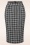 Vintage Chic for Topvintage - Loreen Checkered Bleistiftrock in Schwarz und Weiß