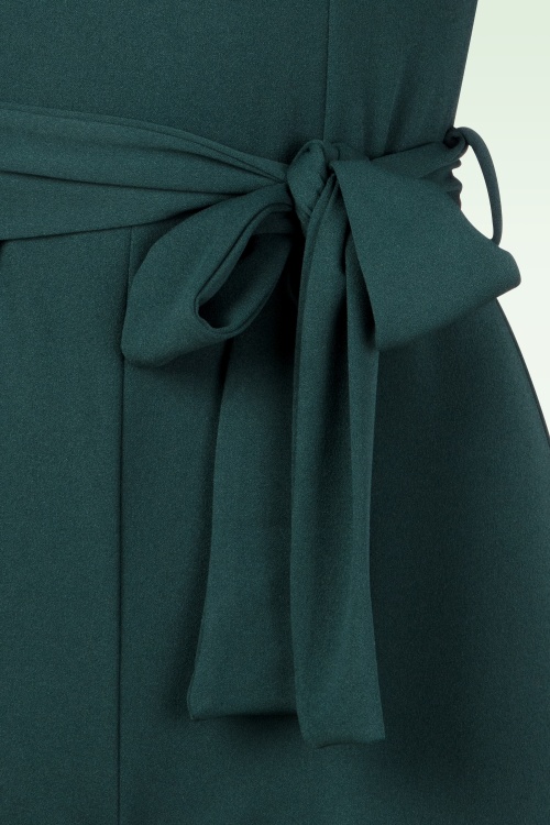 Vintage Chic for Topvintage - Irina jumpsuit in pine groen 2