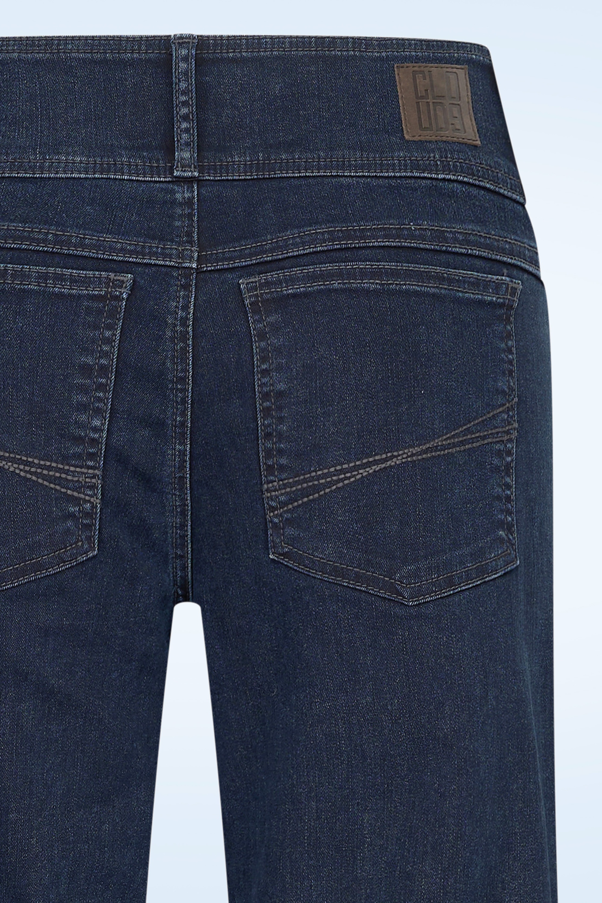 Cloud9 - Lotus Wide Denim broek in mid blauw 2