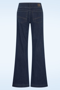 Cloud9 - Lotus Wide Denim broek in mid blauw 3