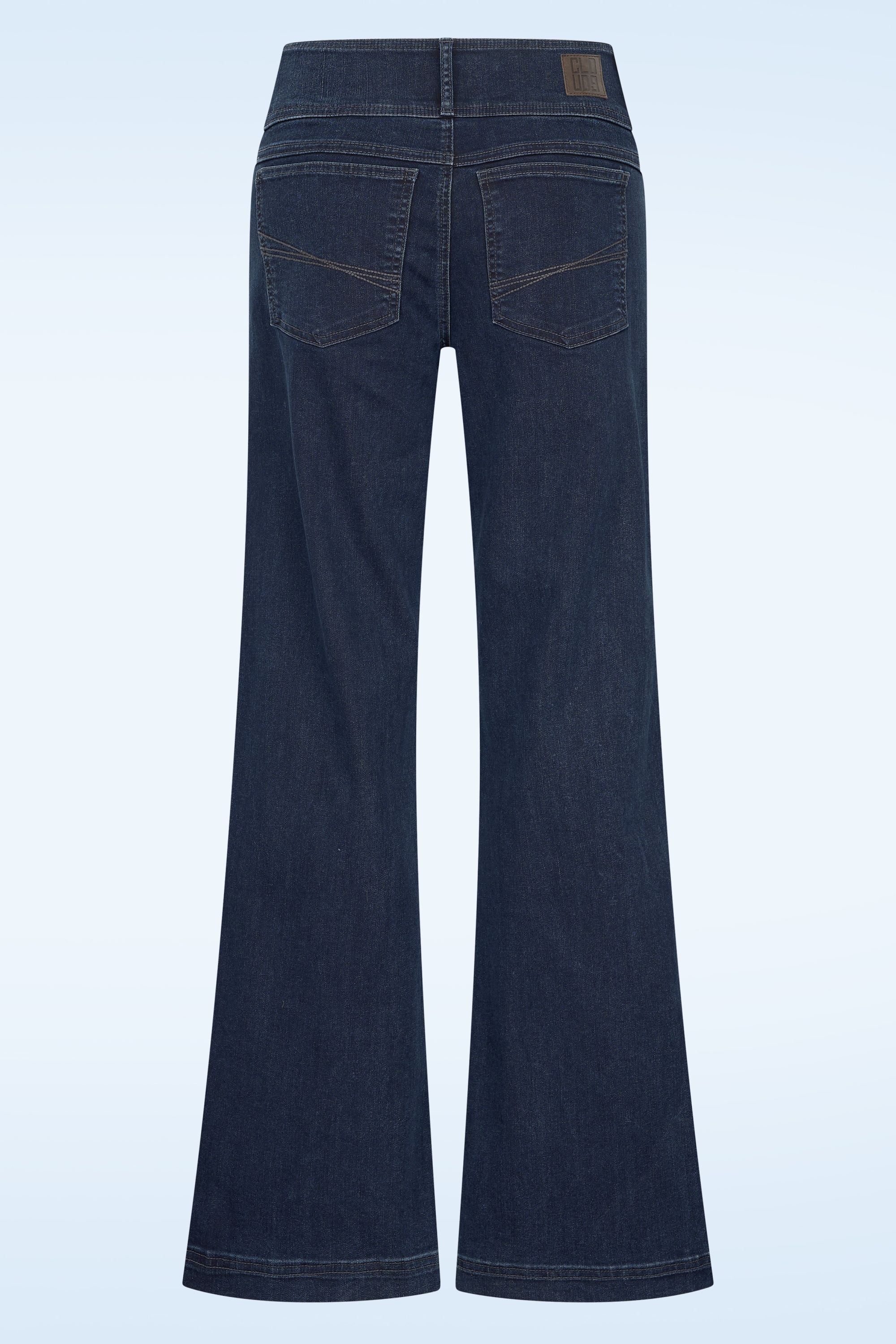 Cloud9 - Lotus Wide Denim broek in mid blauw 3