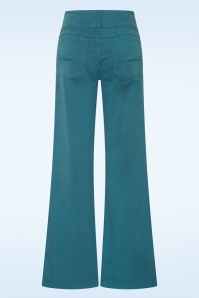 Cloud9 - Lotus Wide broek in petrolblauw 2